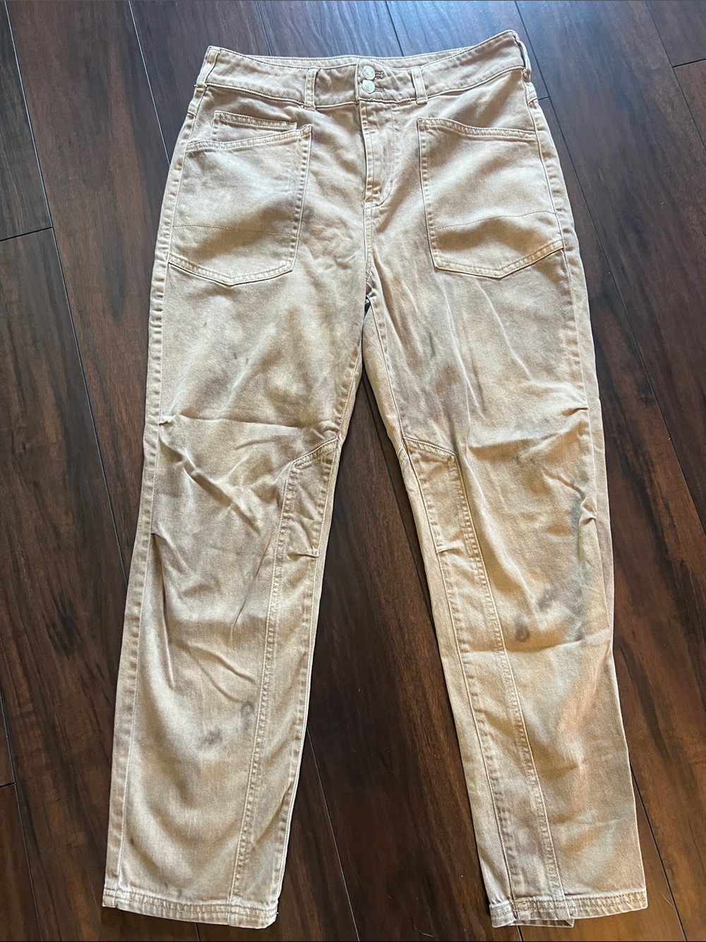 Anthropologie Pilcro Wanderer pants, weathered brown/taupe Nice! Size 29